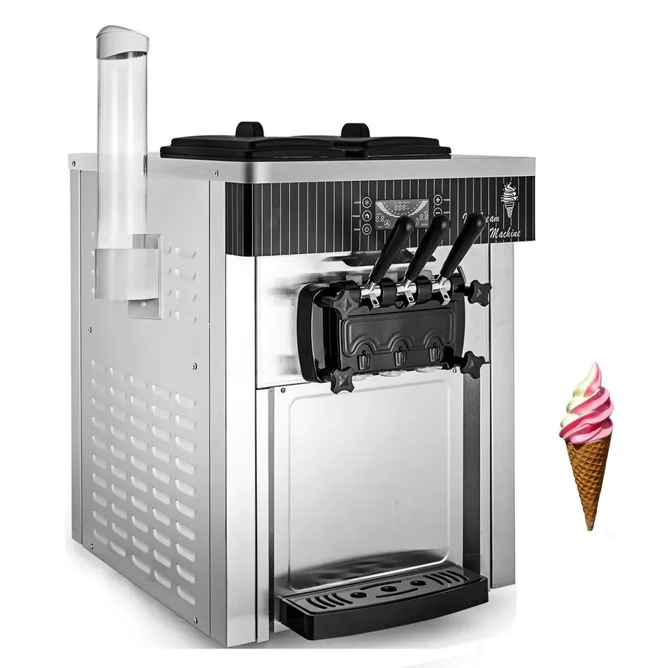 Best Three Flavor Small Soft Ice Cream Vending Machine Premium Home and Commercial Ice Cream Makers