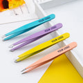 Colorful 4 Pieces Tweezers Slant&Pointed Tip Great Precision for Eyebrows Ingrown Hair Splinter Blackhead and Tick Remover