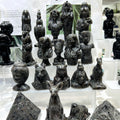 Hot Sales Yooperlite Egyptian Mythology Carving Hand Carved Yooperlite Egyptian Carving