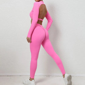 Custom Clothing 2024 New Products Sports Crop Top Ruching Lift the Buttocks Yoga Leggings Women's Suits Gym Fitness Sets