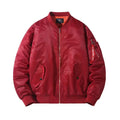 Men Reversible Satin Pilot Flight Bomber Jacket Coat Reversible Bomber Jacket Pilot Jacket