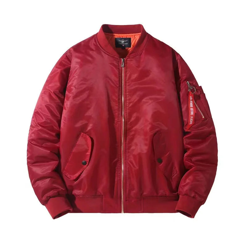 Men Reversible Satin Pilot Flight Bomber Jacket Coat Reversible Bomber Jacket Pilot Jacket