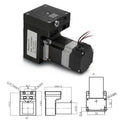 Long Life Anti-corrosion Electric Brushless Micro air Vacuum Pump Oil Free Diaphragm Vacuum Pump 12V for Suction Crane Lifter