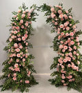 Wholesale Wedding Arch Horn With Flower Backdrop Horn Arch Flower Artificial Flower Horn Arch for Event Decoration