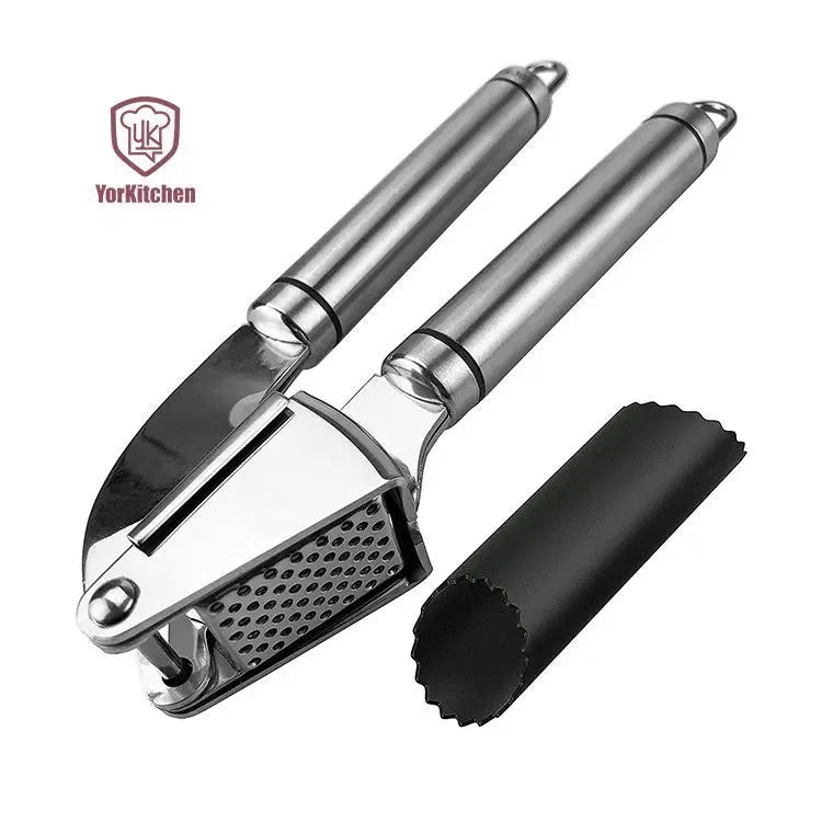 Dishwasher Safe Stainless Steel Mincer and Crusher with Garlic Rocker and Peeler Set