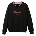 Fitspi Women Casual Fit Embroidery Black Hoodie Sweatshirt Woman Long Sleeves Hoodies