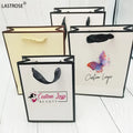 Wholesale Luxury Paper Bags Colorful Handle Low MOQ Custom Logo Shopping Bags for Supermarket Exhibition Clothing Packaging