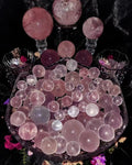 Natural Crystal RReki Healing Energy Stone Folk Crafts Star Rose Quartz Sphere for Gift