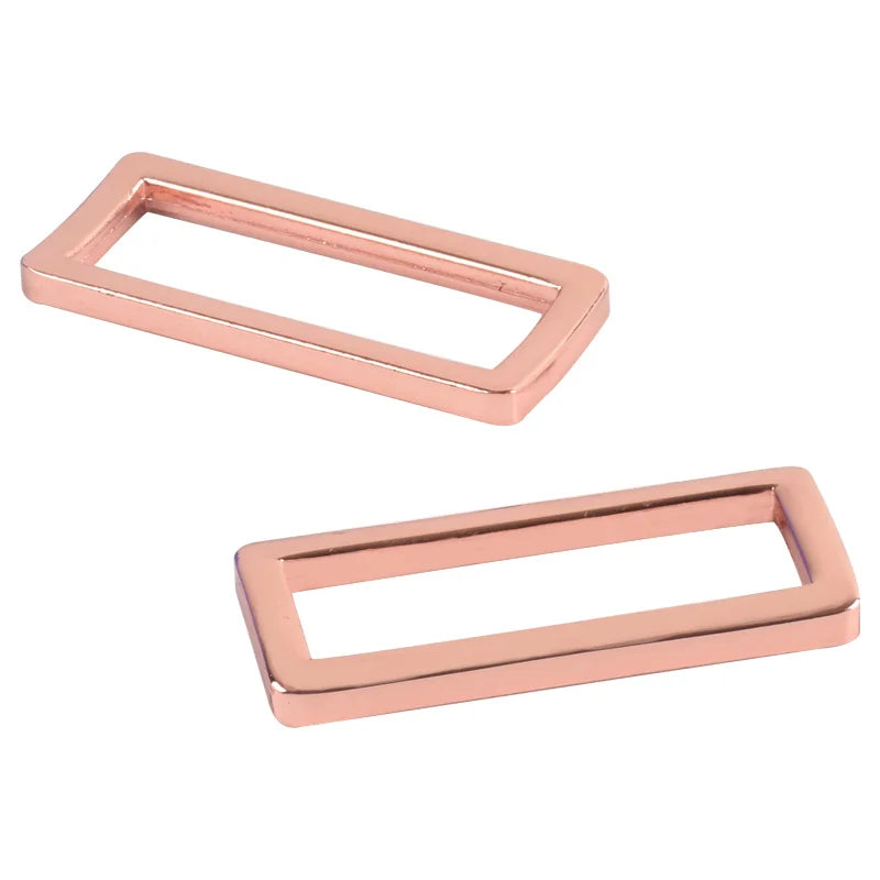 38mm Rose Gold Metal Flat Rectangle Belt Ring Buckle Purse Hardware Rectangle Ring