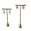 Small Size Metal Earring T-style Stand Jewelry Display Props Fashion T Bar Earrings Organizer for 2024 Fashion Jewelry