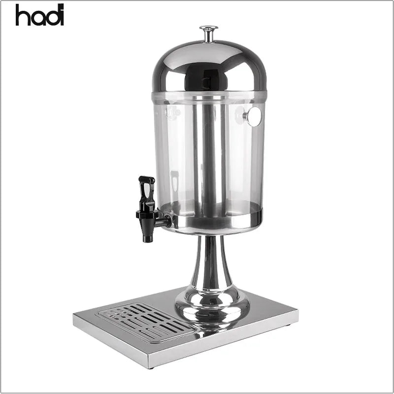 Guangzhou Hadi Commercial 8L Stainless Steel Table Top Juice Drink Cooler Dispenser Hot Beverage Dispenser Restaurant Equipment