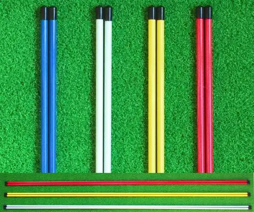 Ready to Ship 2 Pack 120cm Golf Alignment Sticks Swing Trainer Putting Practice Rods for Outdoor Use