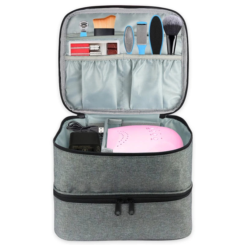 30 Bottles Nail Polish Lamp Gel Travel Case Storage Box Nail Kit Supplies Organizer Case Nail Polish Organizer Bag