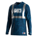 Reflective Strips Fishing Hoodie Jersey UPF50+ Quick Dry Breathable Day&Night Protection for Whole Day Wear