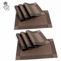 Manufactures Hot Placemats Placemats Washable PVC Dining Table Mats Heat Resistant Sustainable Woven PlaceMats