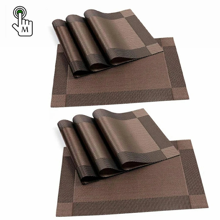 Manufactures Hot Placemats Placemats Washable PVC Dining Table Mats Heat Resistant Sustainable Woven PlaceMats