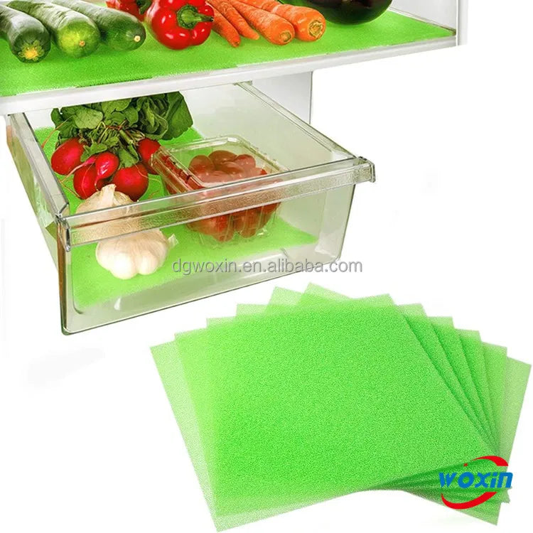 WOXIN Customized Stay Fresh Fridge Shelf Mat China Wholesale Veggie Mats Bin Liner Sponges & Scouring Pads