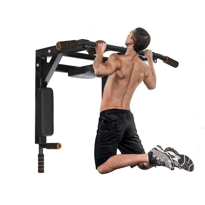 Chaoran 11.5kg CN;ZHE Unisex Steel Home Gym Dip Stand Wall Mounted Pull Bar 47x92x72cm Chin Bar 77*47*10.5cm Black Color for