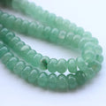 Natural Green Aventurine Jade Stone Rondelle 5x8mm Loose Semi Gemstone Beads for Jewelry Making