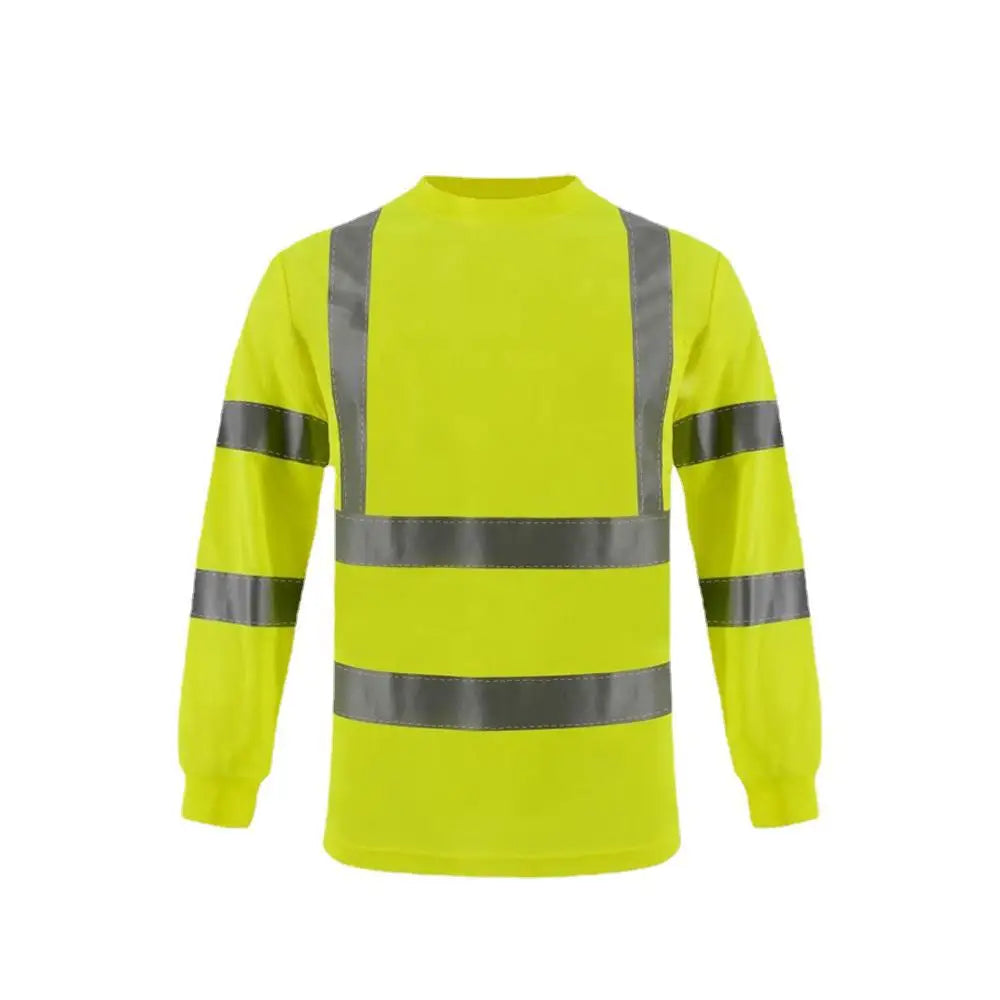 Wholesale Custom High Visibility Construction Long Sleeve Safety Reflective Clothing Hi Vis Polo Shirts Workwear