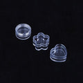 4g 5g Clear Empty Heart Shape Flower Shape Round Shape Mini Cream Jar Sample Container for Eye Cream