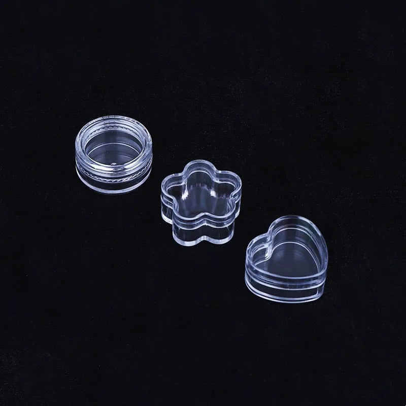 4g 5g Clear Empty Heart Shape Flower Shape Round Shape Mini Cream Jar Sample Container for Eye Cream