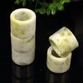 Wholesale Natural Jade Ring Thumb Rings Jewelry Straight Edge for Men Women Jade Finger Rings