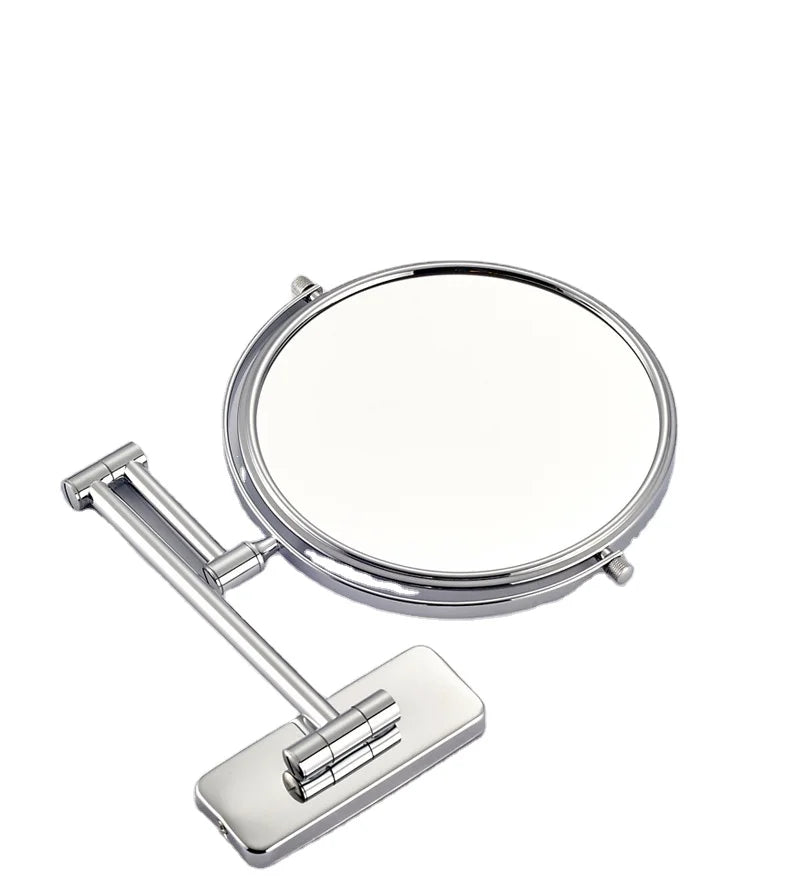Modern Multifunctional LED Folding Makeup Mirror Wall Mounted Adjustable Double Sides for Bedroom & Bathroom