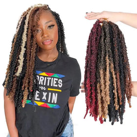 Julianna on Sale 14 Inches 20Inch Handmade Bob Butterfly Locs Crochet Hair