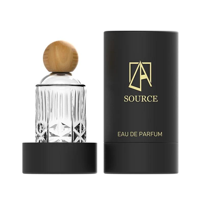 New Design Luxury Cylinder 50ml 100ml Glass Perfume Bottle Pump Sprayer Empty Refillable for Wigs and Perfume