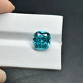 GIS Loose Gemstone Blue Cushion Cut Paraiba Lab Created Stone for Rings Jewelry
