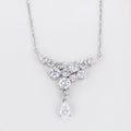 Starsgem Luxurious PT950 Moissanite Pendant Necklace for Wedding