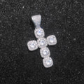 Hip Hop Large Size AAA Cubic Zircon Cross Pendant Necklace Silver/Gold Plated Iced Out Pendant Cross Jewelry for Gift