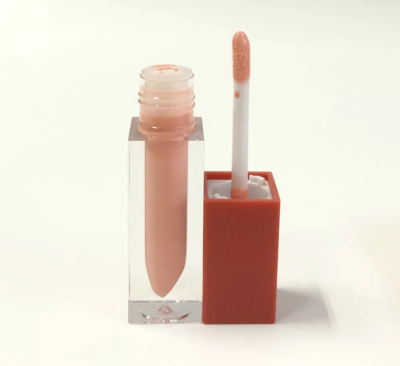Lipgloss Vendor Private Label Herbal Mineral Sample Waterproof Plumping Long-lasting Hydrating Glossy Square Red Tube Lip Gloss