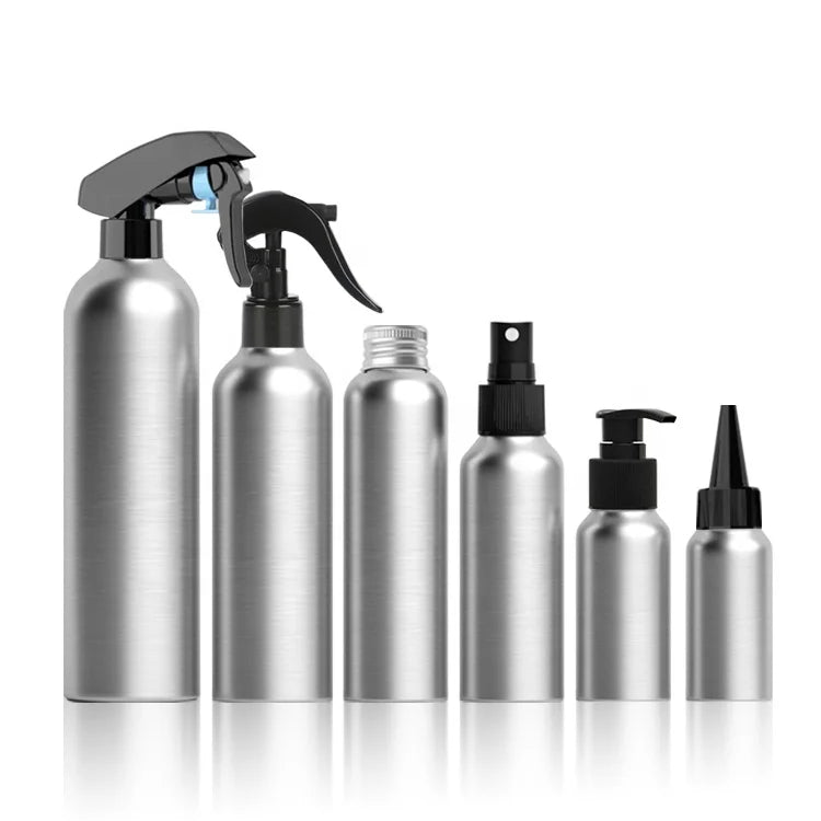 Ready Ship 100ml-1000ml Eco-friendly Recyclable Aluminum Pump Sprayer Shape Customized Color OEM/ODM Bottles for Facial Cleanser