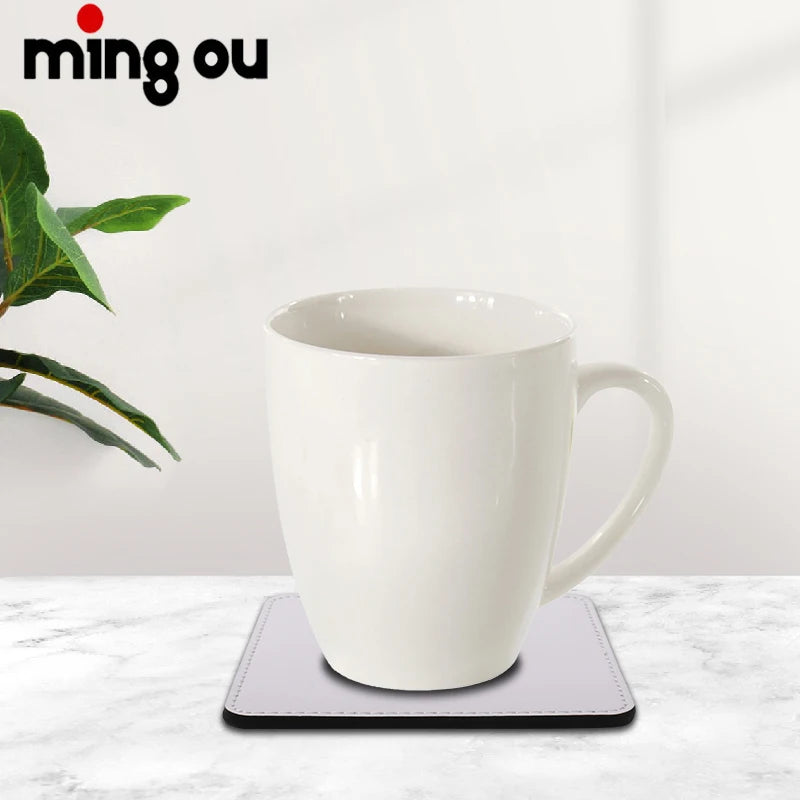 Popular Design Placemat and Sublimation Square Blank Leather Coasters