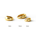 Luxury Hoop Earrings Simple Moon Shape Sterling Silver & Gold Plated Delicate & Elegant Trendy for Wedding Party or Gift
