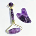 Huiying Real guasha board facial jade roller crystal amethyst set face beauty equipment Kit