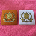 Laser Cut Lovely Design Laundry Woven LabelHigh Density Clean Border Damask Clothing Label