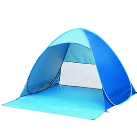 Portable Single Layer Fiberglass Frame Automatic Tent Lightweight Waterproof Oxford Material Three-season Diagonal Bracing Type