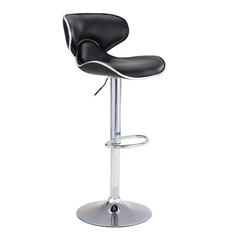 Modern Contemporary PU Leather Top Iron Frame Bar Stools Butterfly Design High Chair Dining Home Bar Living Room Hotel