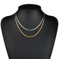 Wholesale Factory Black Stainless Titanium Steel Gold Plated Punk Curb Link Vintage Chain Cuban Necklace for Women Men