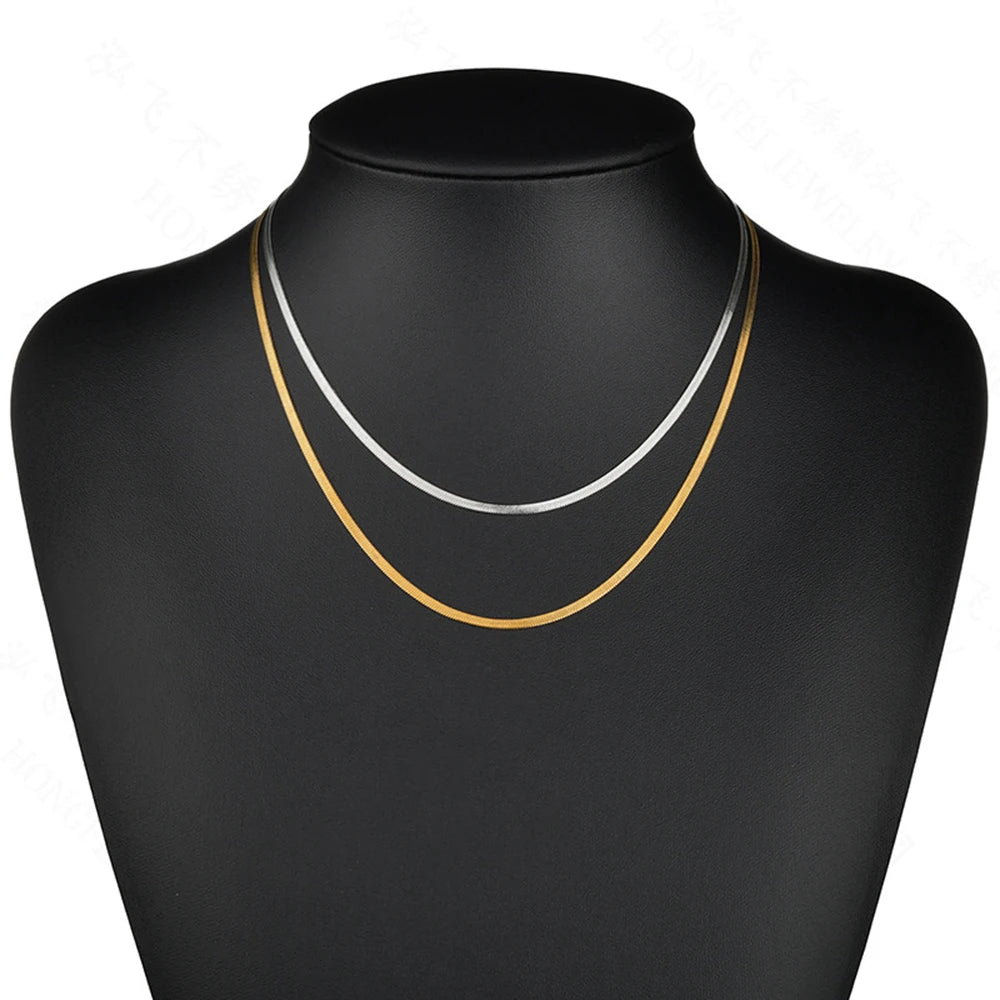 Wholesale Factory Black Stainless Titanium Steel Gold Plated Punk Curb Link Vintage Chain Cuban Necklace for Women Men