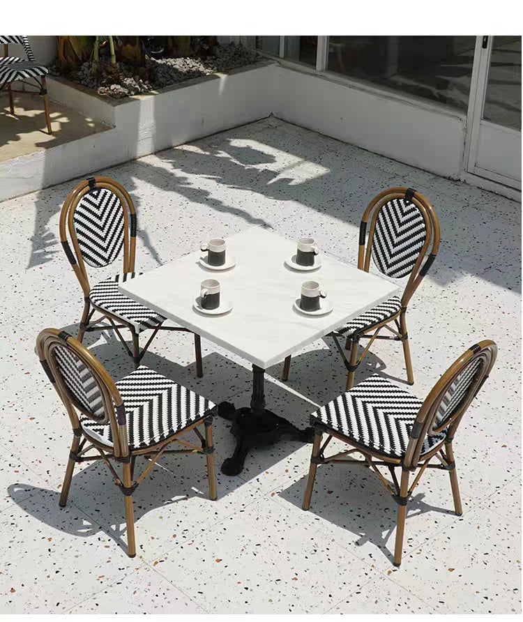 Outdoor Furniture Set Waterproof Luxury Sofa and Chairs for Patio Garden Outdoor Metal Table and Chairs
