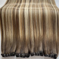 Direct Factory Wholesale Virgin Cuticle European Double Drawn Hair Handtied Weft Balayage