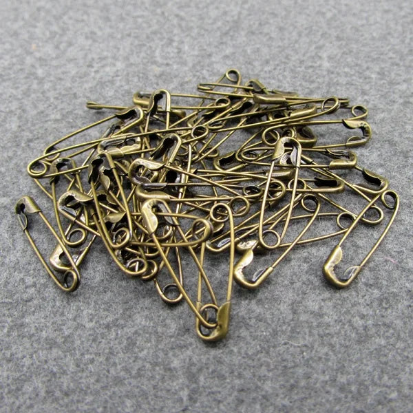 Chrome Color Tiny Safety Pins