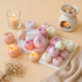 J-5191 3D Valentine's Day Rose Flower Silicone Candle Molds Diy Rose Bouquet Aromatherapy Candle Ornaments Making Mould
