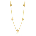 Fine Jewelry Necklaces Silver 925 Fashion Flower Necklace Set Gold Plated Jewelry for Women