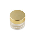 In Stock Factory Sale Empty Skincare Packaging Wholesale 50g Transparent Gold Jar Plastic Acrylic Cream Jars With Metalized Cap