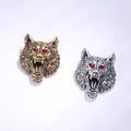 Retro Jewelry Men Bear Lapel Pin Stereoscopic 3D Animal Coat Suit Corsage Ornament Gift Vintage Antique Gold Silver Badge Brooch